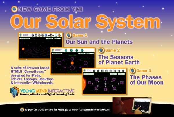 Our suite of educational games that will TEACH you the correct order of our planets, along with the seasons of planet earth and the phases of our moon.